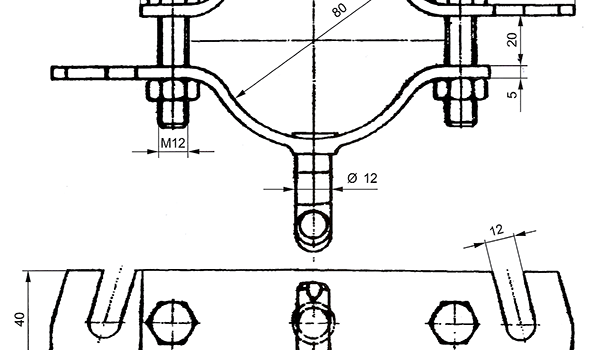 Nosač prolazni za cev PSK 10