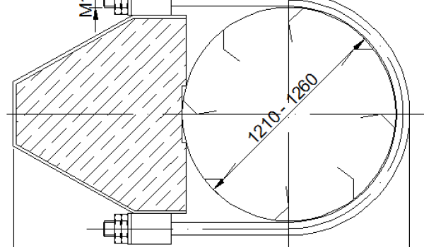 Obujmica za drveno betonski stub
